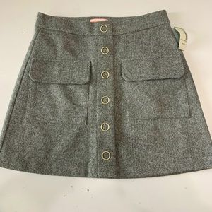 NWT grey mini skirt